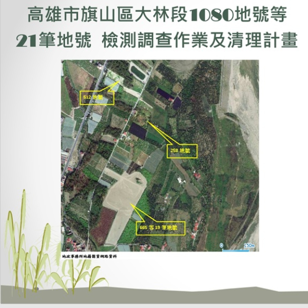 高雄市旗山區大林段1080地號等21筆地號清理計畫